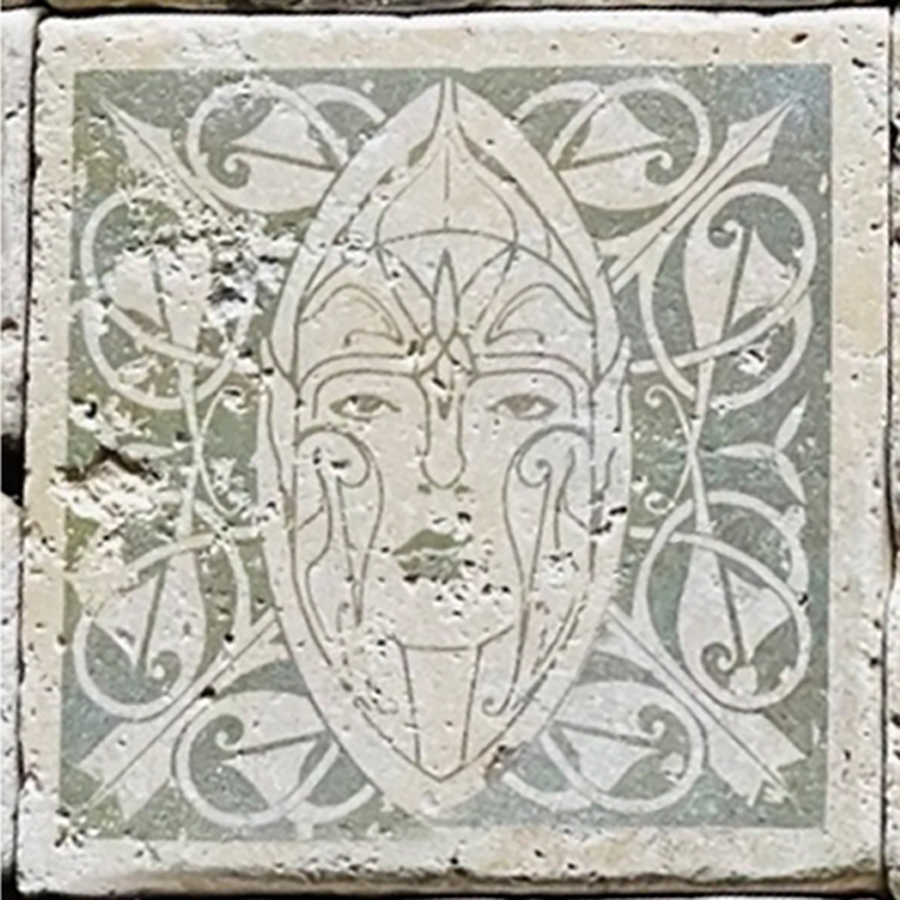 Travertin-Untersetzer „Eldar“