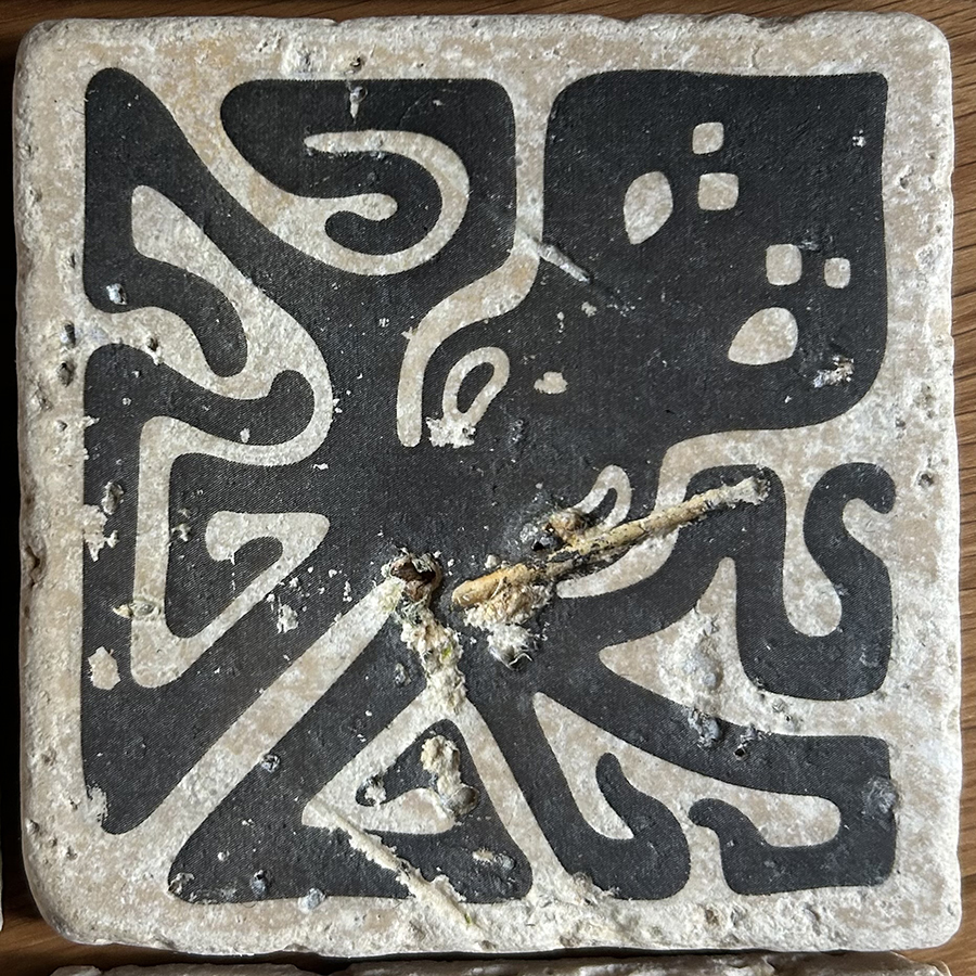 Travertin-Untersetzer „SeaBeast - Octopus“ – Bild 5